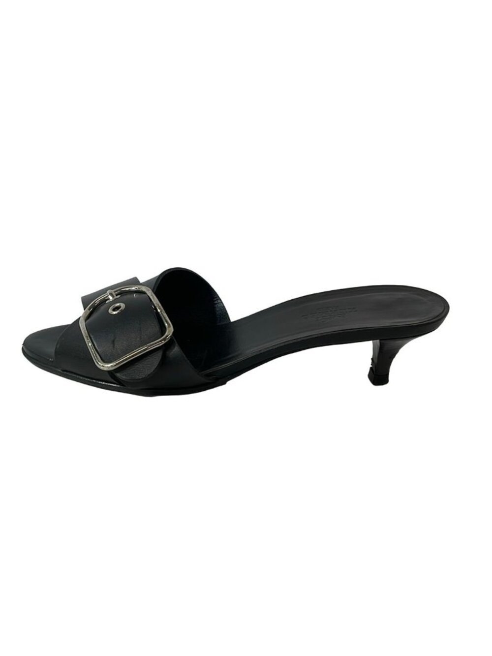 Hermes Mules Black Leather